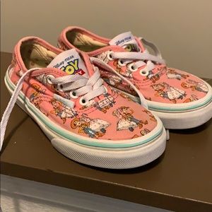 Pink toy story girls vans size 11.5
